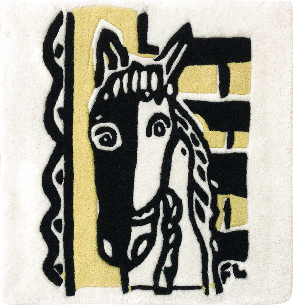 CHEVAL SUR FOND JAUNE, 1953